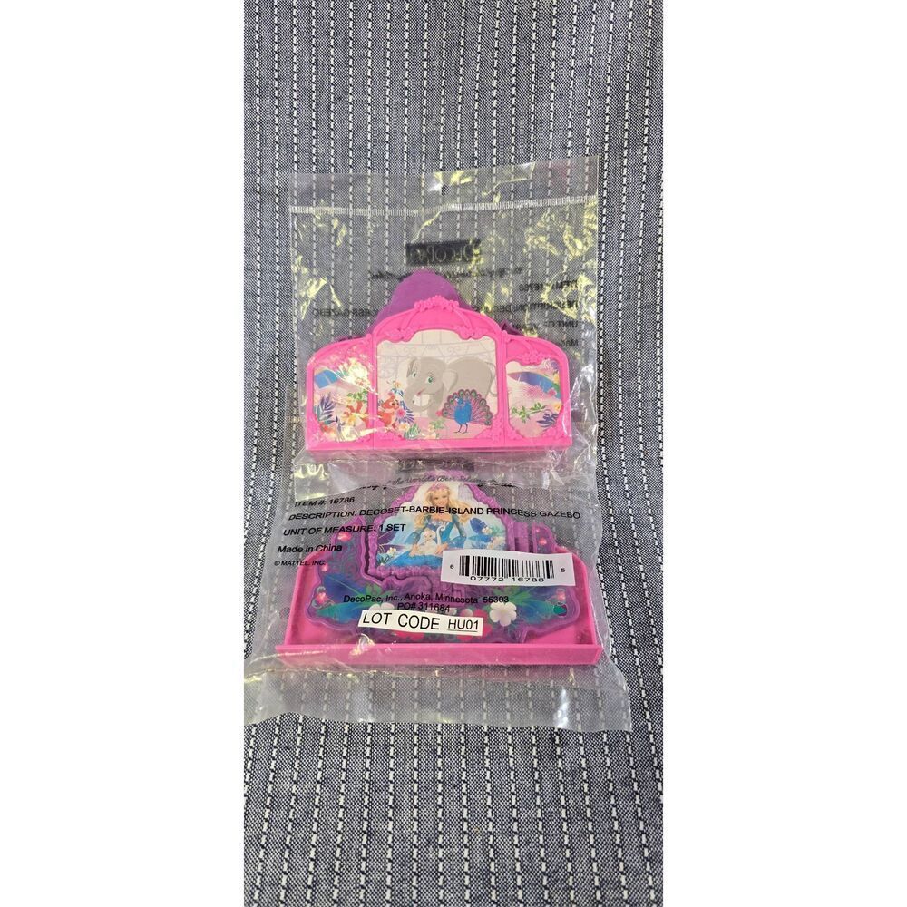 Set of 2 Decoset Barbie island Princess Gazebo Cake Toppers